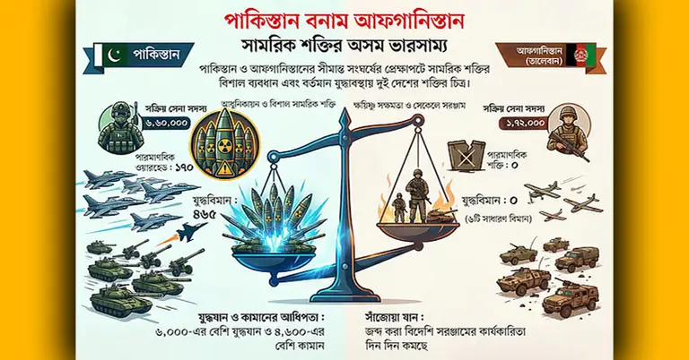 সামরিক বাহিনীর শক্তি–সামর্থ্য কার কতটুকু